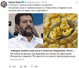 Tortellini, è scontro Salvini-Merola 