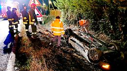 Incidente lungo l'Asolana, illesi i conducenti