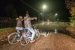 FOTO Piena del Po, il Grande fiume alle 22 del 25/11/2019: il livello è 3.83 metri (allerta arancione)