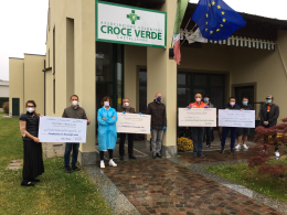 Coronavirus, donati 20.500 euro a Croce Verde e  Fondazione Brunenghi