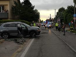 FOTO L'incidente avvenuto in via Persico