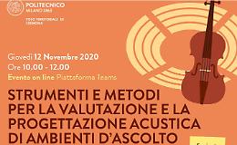 Strumenti e metodi per la valutazione e la progettazione acustica di ambienti d'ascolto