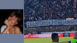 Elisa Valsecchi ricordata dalla Curva Sud Erminio Favalli