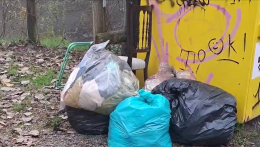 Nuovo abbandono di rifiuti in centro