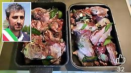 A pranzo tagliatelle e arrosto di nutria, e scatta il &lsquo;dissing&rsquo; a Marchi