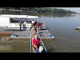 VIDEO3 Sul fiume Po con il catamarano Anguilla