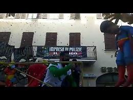 VIDEO Il rapper Alessandro Bosio al Carnevale Cremasco