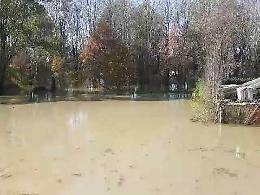VIDEO L'acqua del Po invade la localit&agrave; Mento