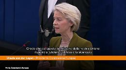 Ue, Von der Leyen "Dobbiamo renderci indipendenti anche sulla difesa"