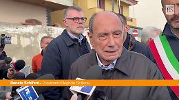 Maltempo, Schifani nel Messinese "Sul reperimento dei fondi siamo sereni"