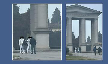 Rap &lsquo;da maranza&rsquo; all&rsquo;ingresso del cimitero