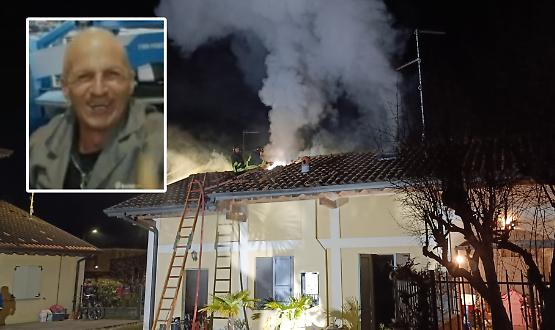 Morto a 55 anni nel rogo della sua mansarda