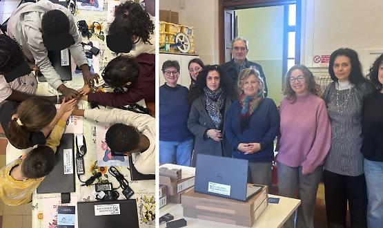 Primaria Stradivari, sei computer nuovi per il laboratorio di informatica