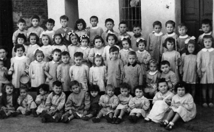 I bambini di Annicco all’asilo delle suore nel 1953