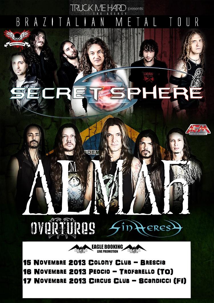Secret Sphere e Almah in tour
