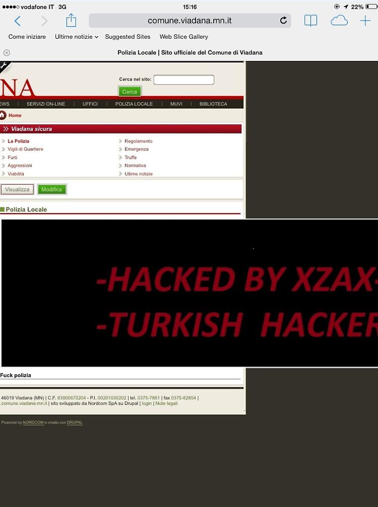 Hacker nel sito del Comune, polizia locale sotto attacco