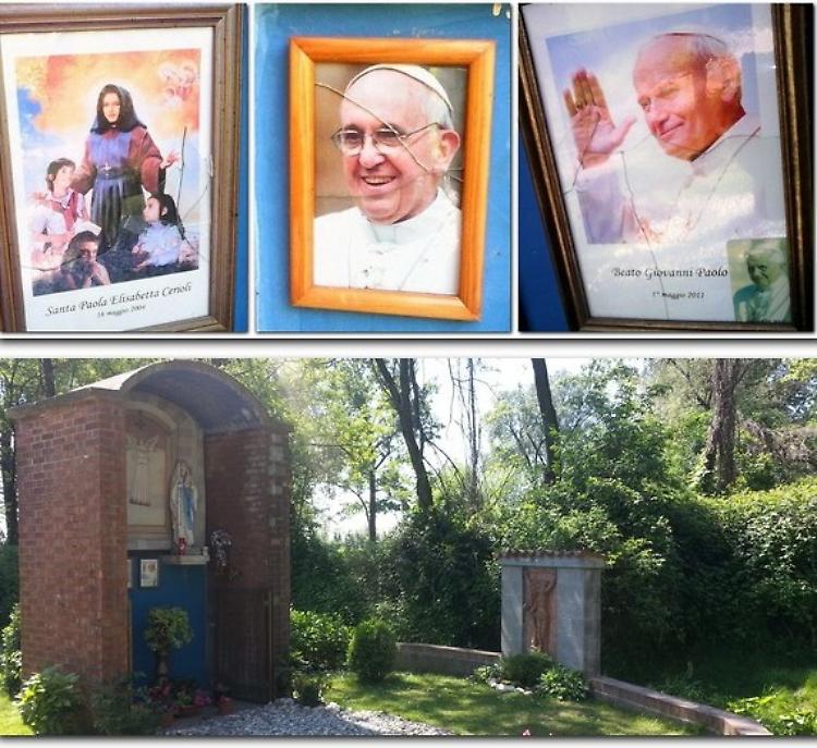 Atto sacrilego alle Fontane Sante, spaccate le immagini sacre