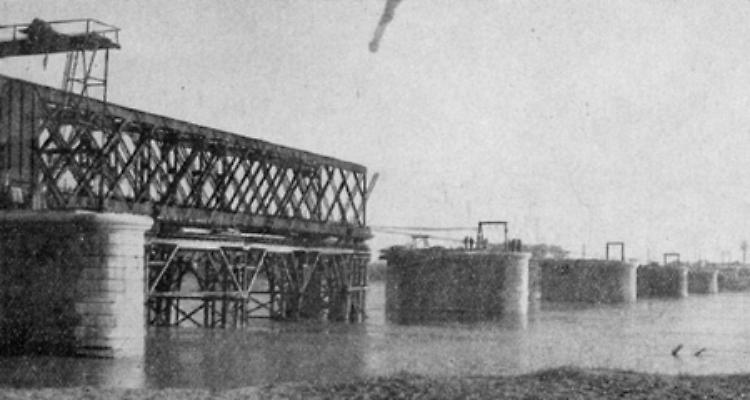 13 luglio 1944: bombardato il ponte sul Po. Fu ricostruito dopo quattro anni di lavoro