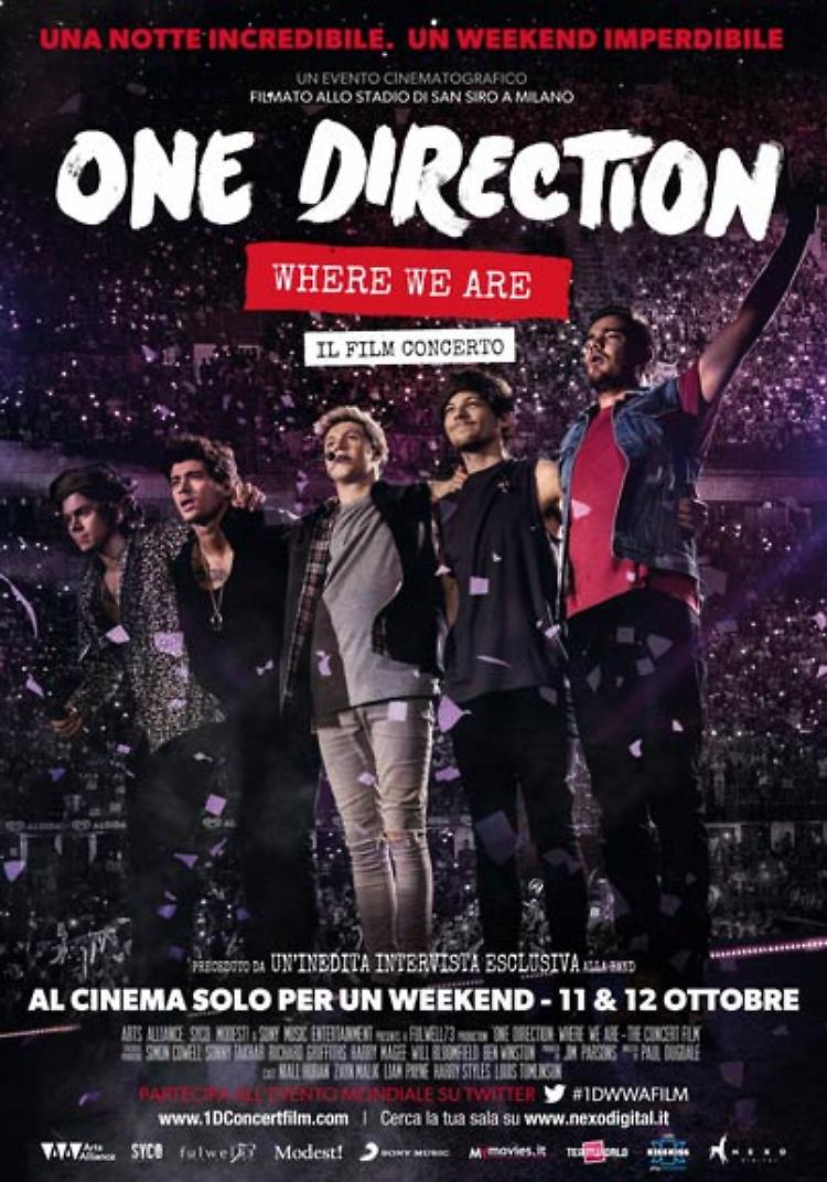 ONE DIRECTION - WHERE WE ARE: il film concerto Sabato 11 e domenica 12 ottobre
 a SpazioCinema