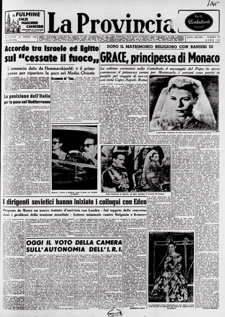 L'attrice Grace Kelly sposa Ranieri III di Monaco