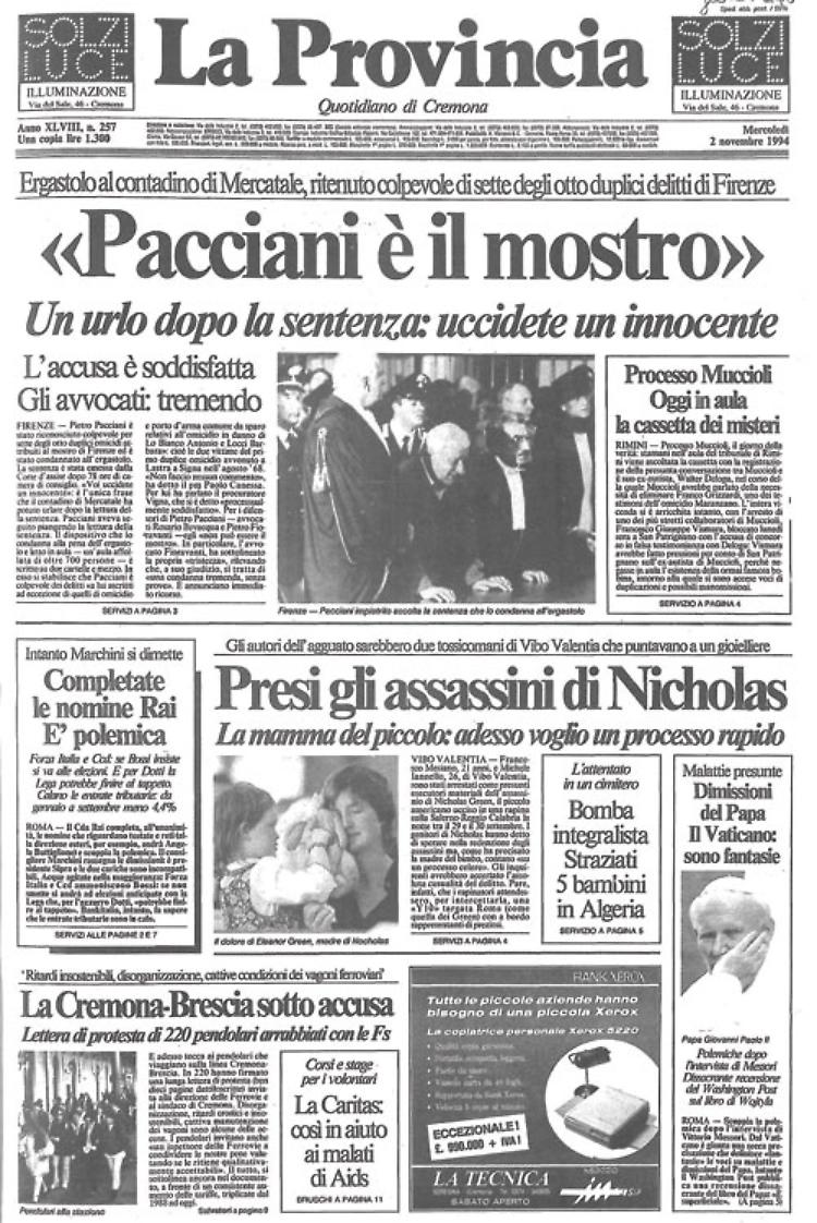 "Il mostro di Firenze", Pietro Pacciani, è stato condannato all'ergastolo