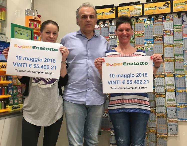 Vinti oltre 55mila euro alla tabaccheria Compiani