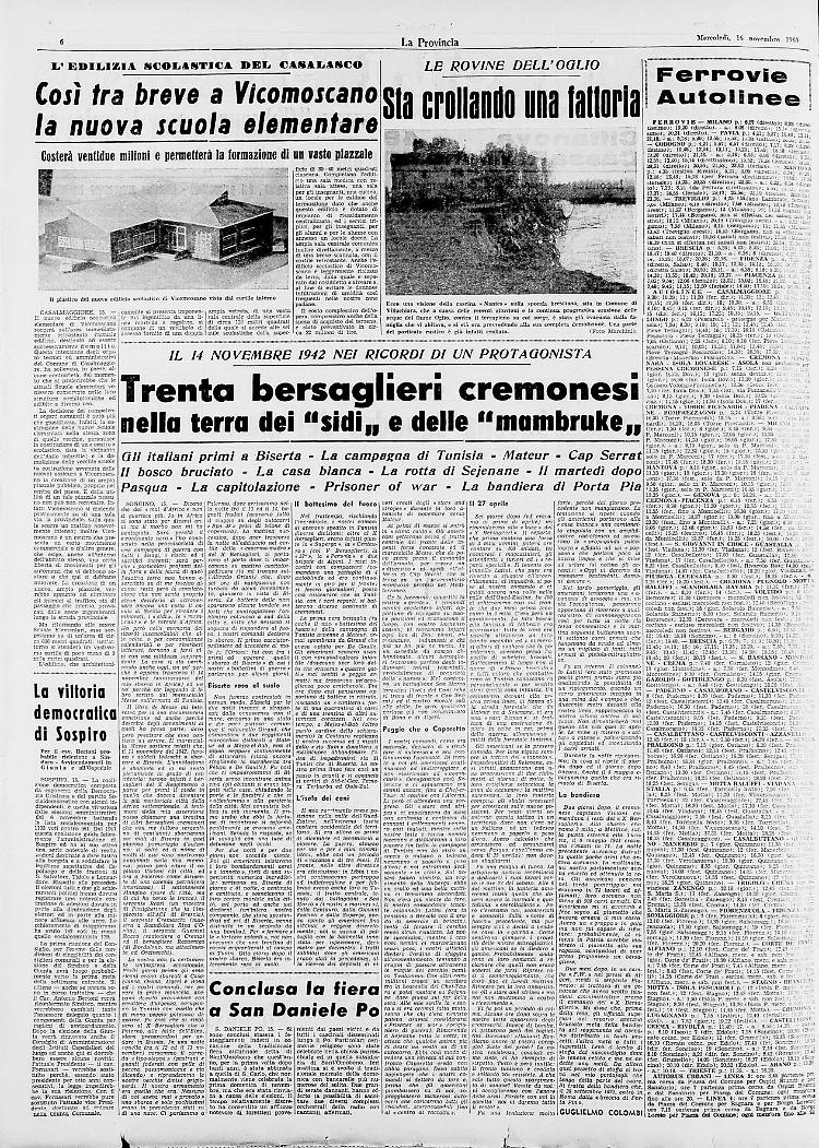 Trenta bersaglieri cremonesi nella terra dei “sidi„ e delle "mambruke,,