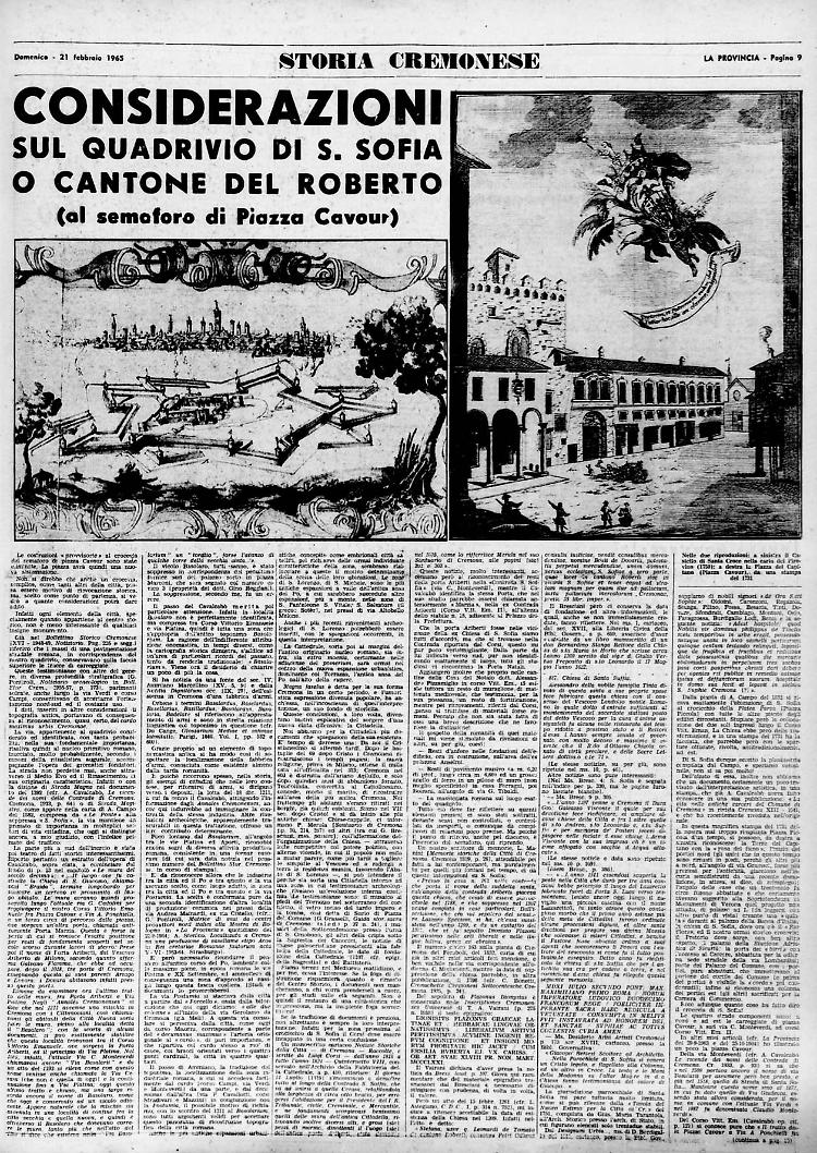 Considerazioni sul quadrivio di S. Sofia