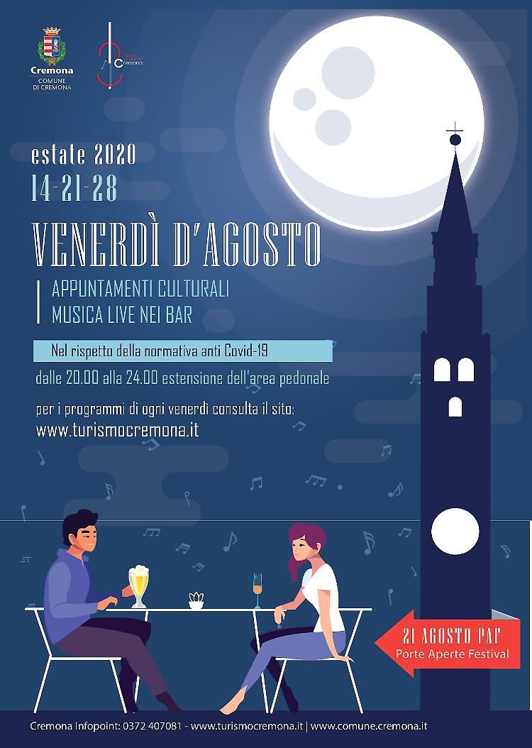 Debuttano i "Venerd&igrave; d&rsquo;agosto": appuntamenti culturali e musica live nei bar