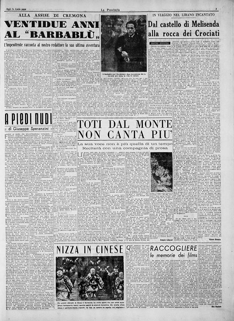 Ventidue anni al “Barbablù,,