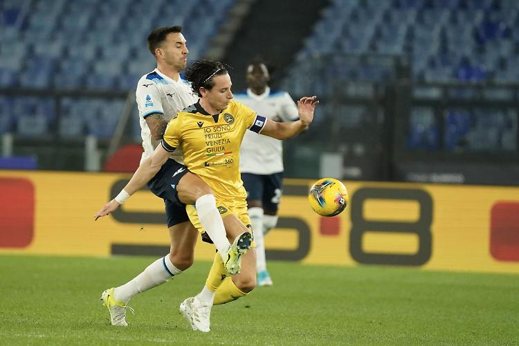 Pari contro l'Udinese, la Lazio manca il sorpasso sulla Juve