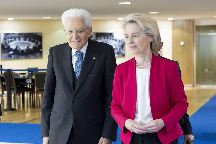 Ue, Von der Leyen a Mattarella "Risponderemo all'appello 'Nessun dorma'"