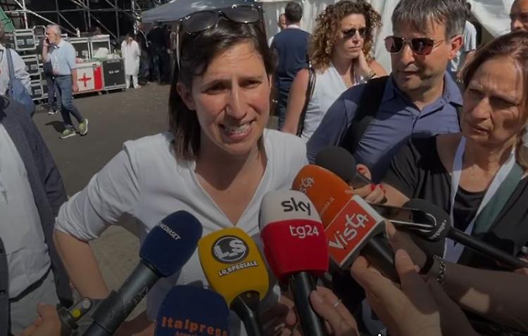 Schlein "In piazza Italia che non tace, Gaza &egrave; dei palestinesi"