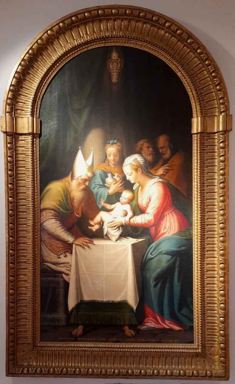 La "Presentazione di Gesù al tempio e la circoncisione" di Bernardino Campi