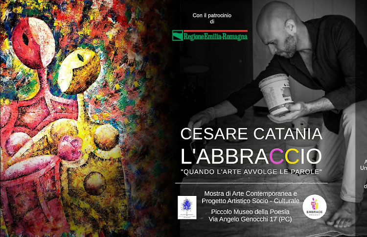 La mostra di Cesare Catania “L’Abbraccio, Quando l’arte avvolge le parole"