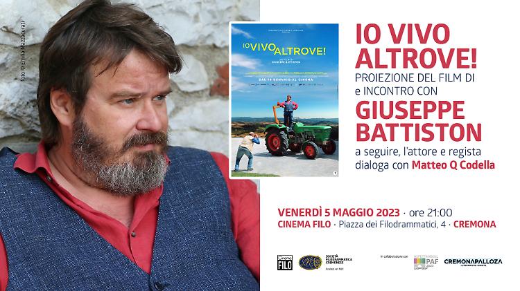 Proiezione del film "Io vivo altrove!" di Giuseppe Battiston