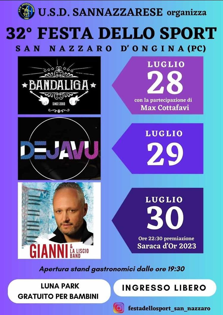 Torna per la 32° edizione la Festa dello sport!