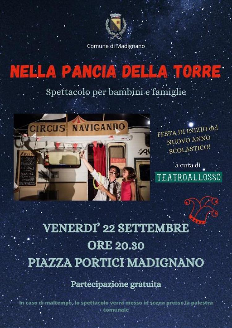 "Nella pancia della torre" Spettacolo per bambini e famiglie