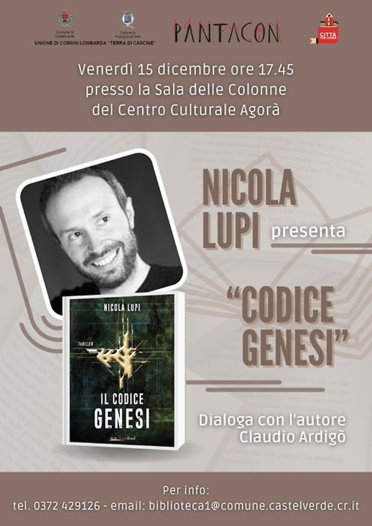 Nicola Lupi presenta il suo nuovo thriller "Il codice Genesi"