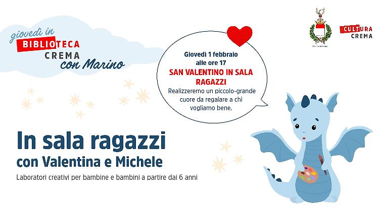 San Valentino in Sala Ragazzi: laboratori creativi per bambini dai 6 anni