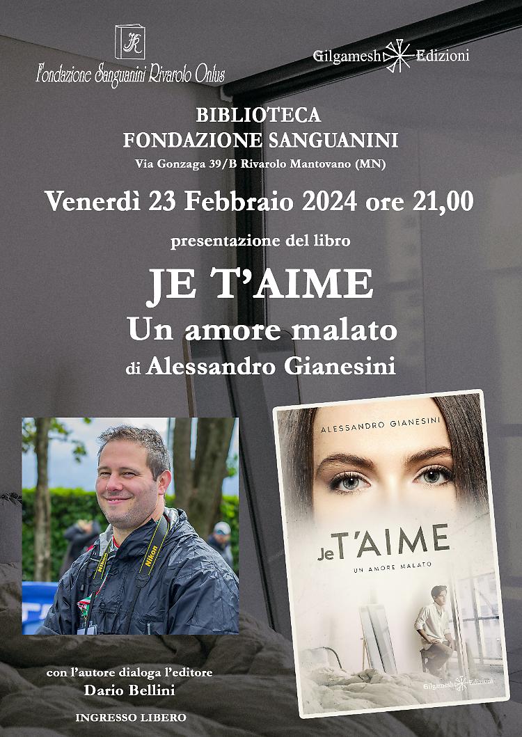 Presentazione del libro "Je t’aime – Un amore malato”