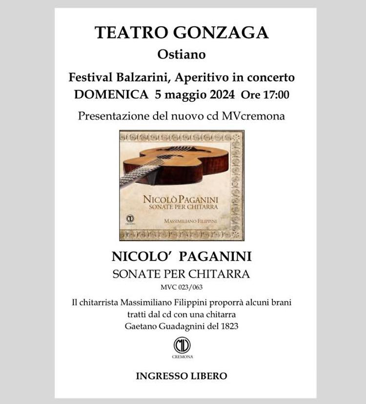 Festival Balzarini, aperitivo in concerto: sonate per chitarra