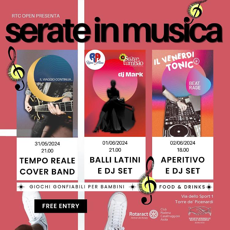 Eventi sportivi e serate in musica per tutto il weekend