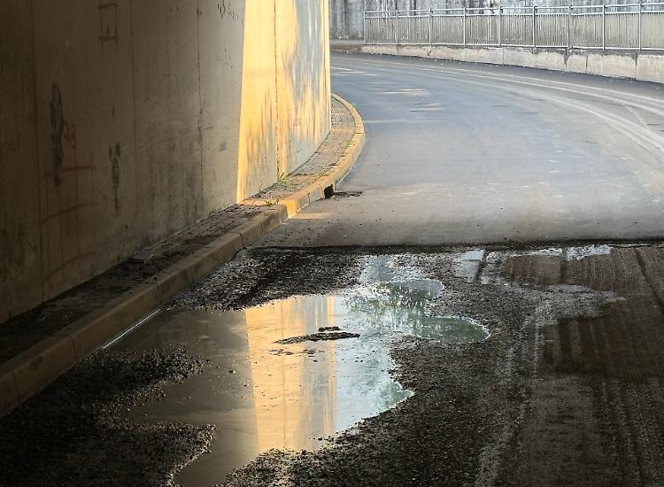 Falda pi&ugrave; alta, allagato il sottopasso