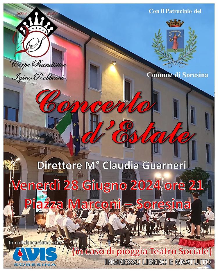 Concerto d'estate del Corpo Bandistico Robbiani