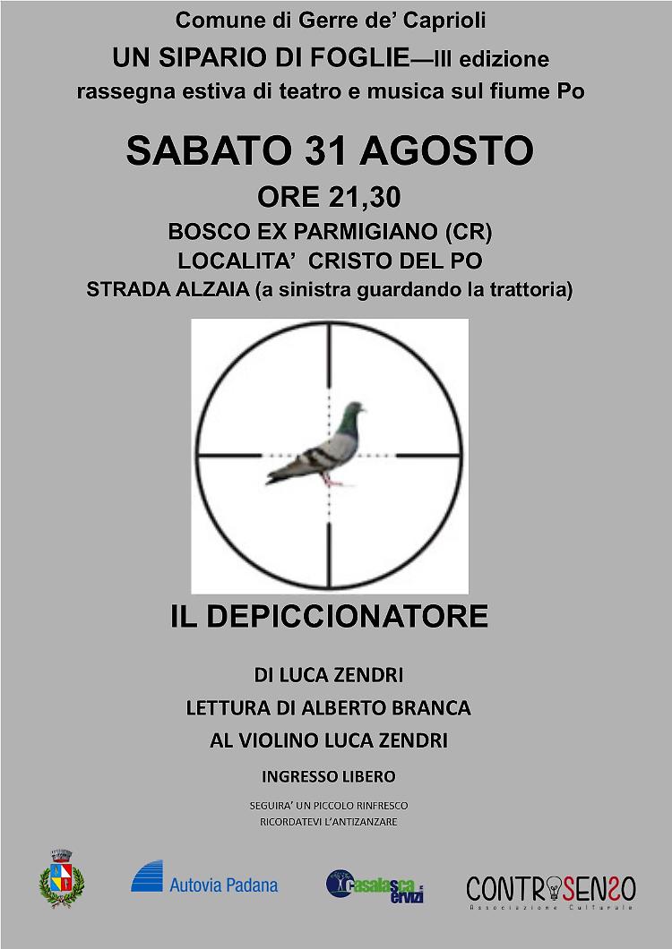 Il Depiccionatore. Lettura di Alberto Branca, Luca Zendri al violino