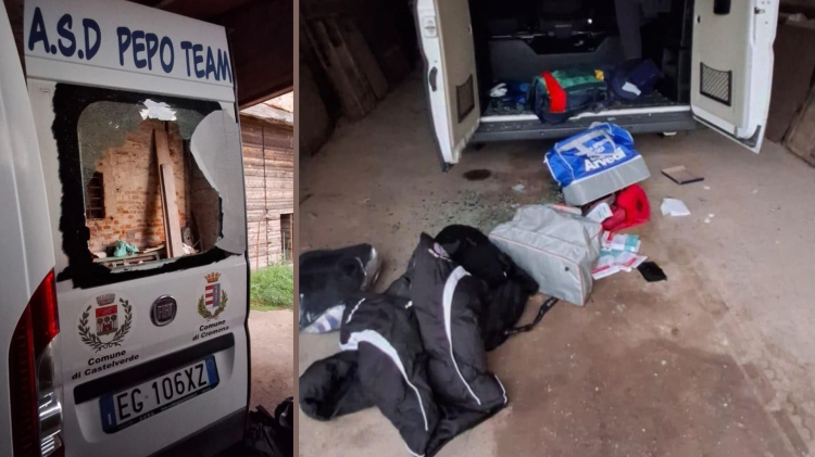 Vandalizzato il pulmino del Pepo Team