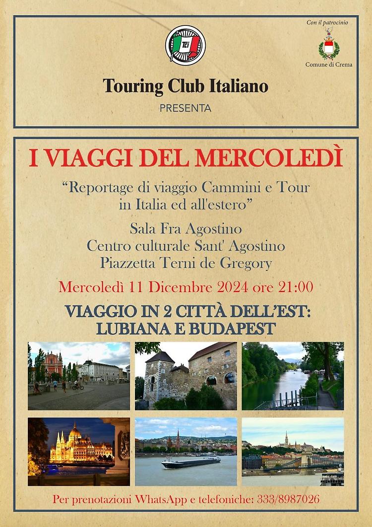 Reportage di viaggio Cammini e Tour in Italia ed all'Estero: Lubiana e Budapest