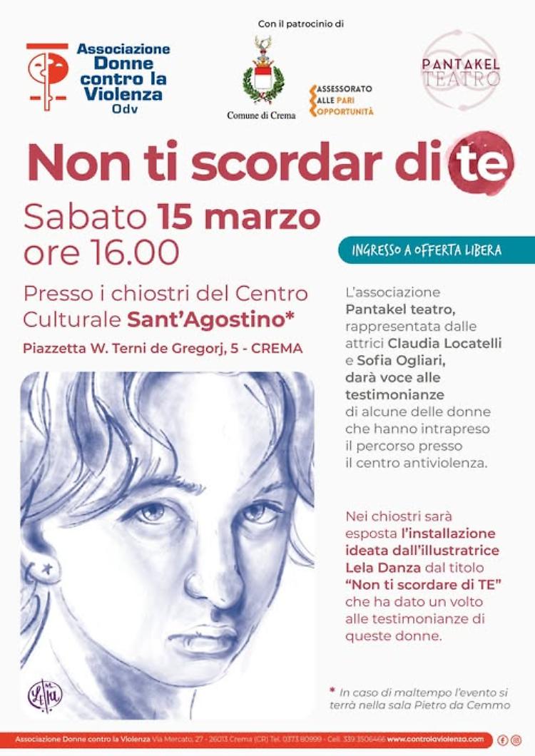 "Non ti scordar di te" testimonianze di donne salvate