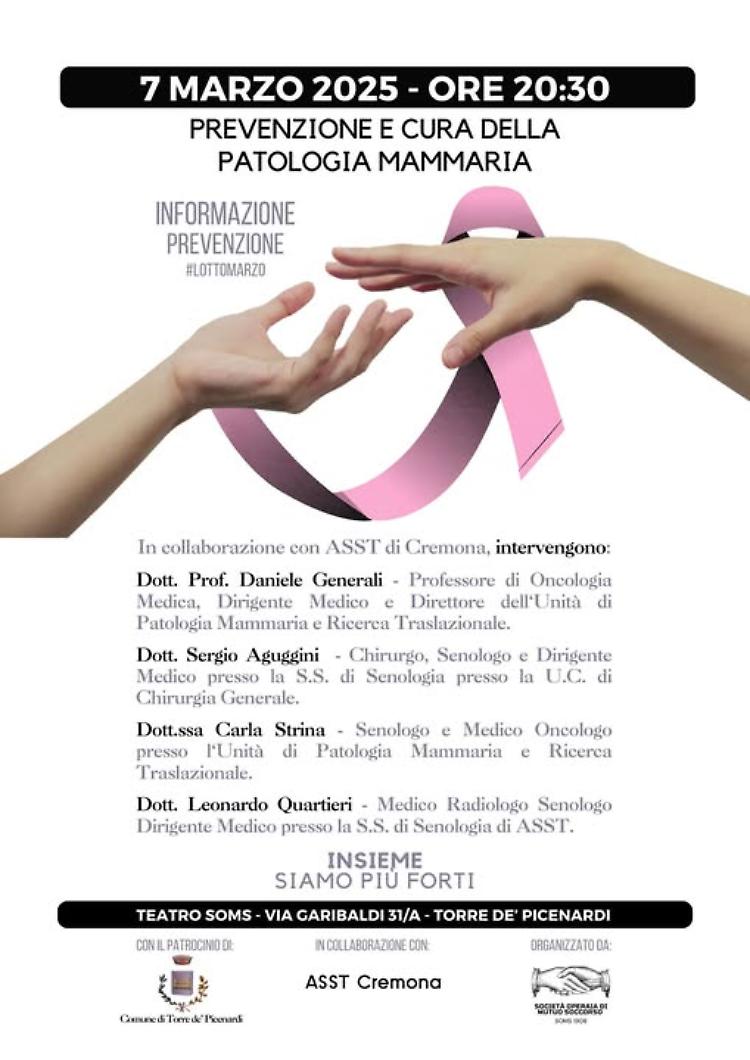 Incontro: Prevenzione e cura della Patologia Mammaria
